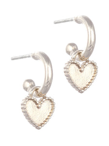 LAURA JANELLE HUGGIE & HEART EARRINGS