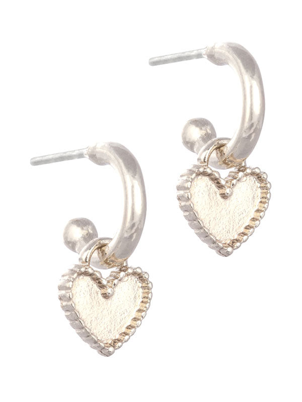 LAURA JANELLE HUGGIE & HEART EARRINGS