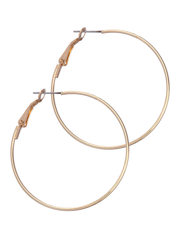 LAURA JANELLE THIN HOOP EARRINGS