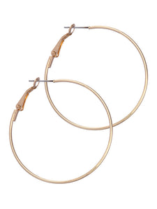 LAURA JANELLE THIN HOOP EARRINGS