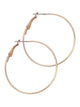 LAURA JANELLE THIN HOOP EARRINGS