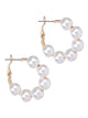 LAURA JANELLE PEARL HOOP EARRINGS