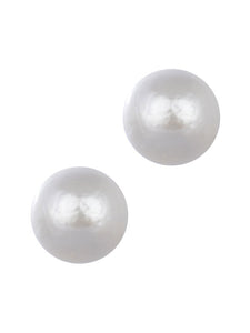 LAURA JANELLE PEARL STUD EARRINGS