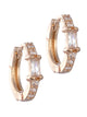 LAURA JANELLE CRSTAL FOCAL HOOP EARRINGS