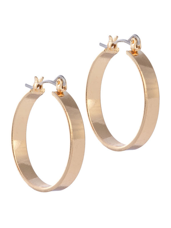 LAURA JANELLE FLAT HOOP EARRINGS