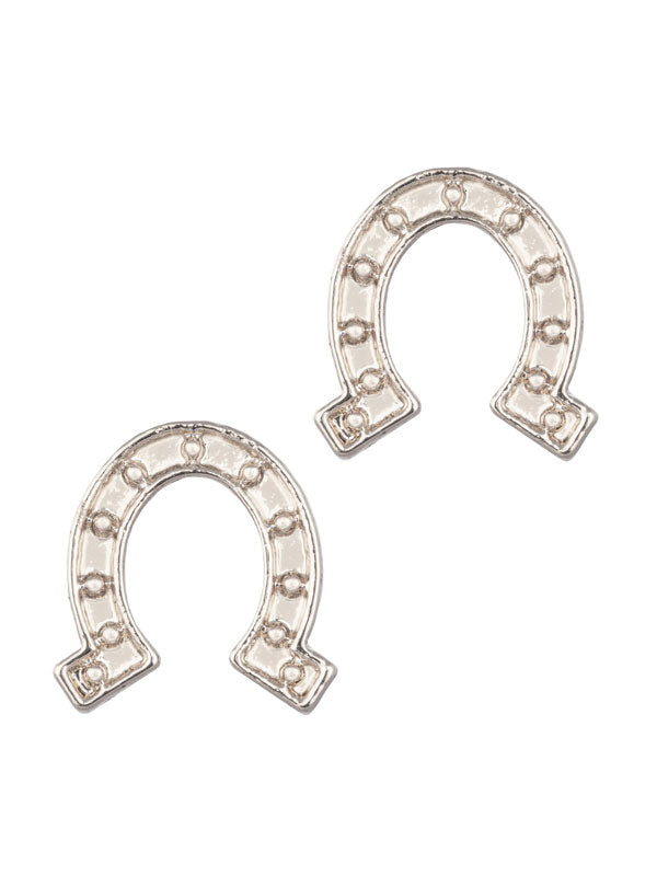 LAURA JANELLE Horse Shoe Stud Earrings