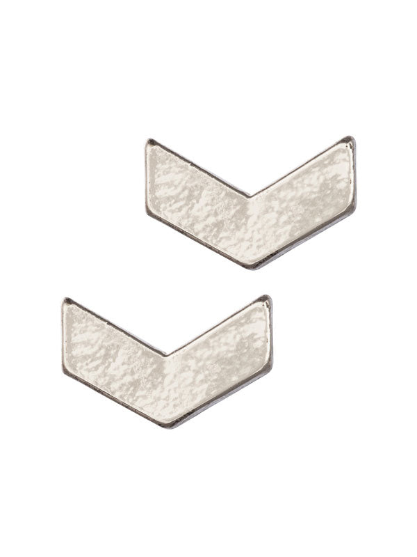 LAURA JANELLE Chevron Stud Earrrings