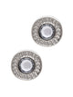 LAURA JANELLE RIM CRYSTAL STUD EARRINGS