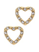 LAURA JANELLE CRSTAL HEART STUD EARRINGS