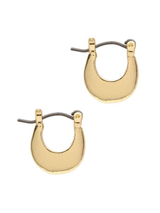 LAURA JANELLE MINI CRESENT HOOP EARRINGS
