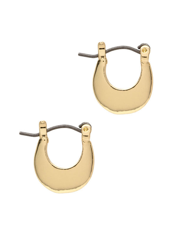 LAURA JANELLE MINI CRESENT HOOP EARRINGS