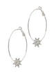 LAURA JANELLE HOOP & STAR EARRINGS