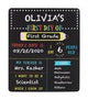 First and Last Day of School Reversible Chalkboard