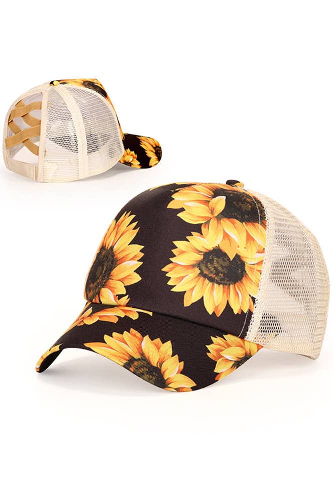 Sunflower Outdoor Baseball Cap