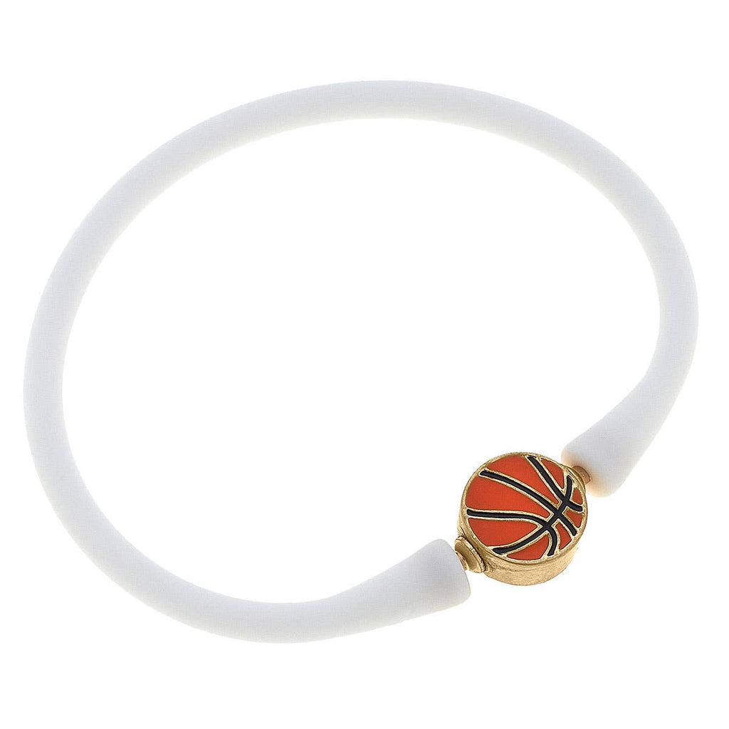 Enamel Basketball Silicone Bali Bracelet