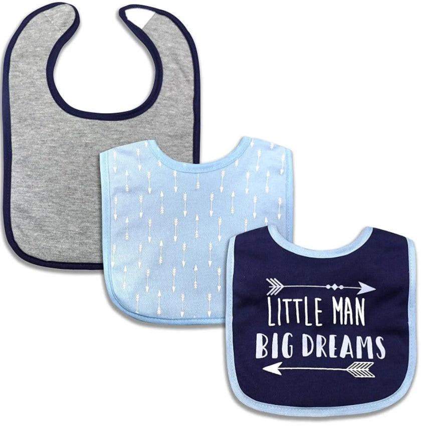 Modern Baby Drooler Bibs - 3 pack
