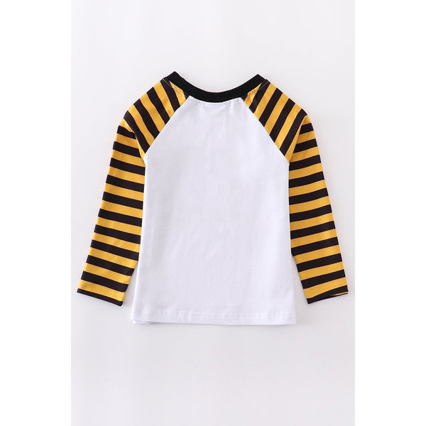 Striped I Dig You raglan boy shirt