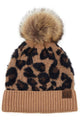 C.C. Beanie with Faux Fur Pom Collection - See Colors