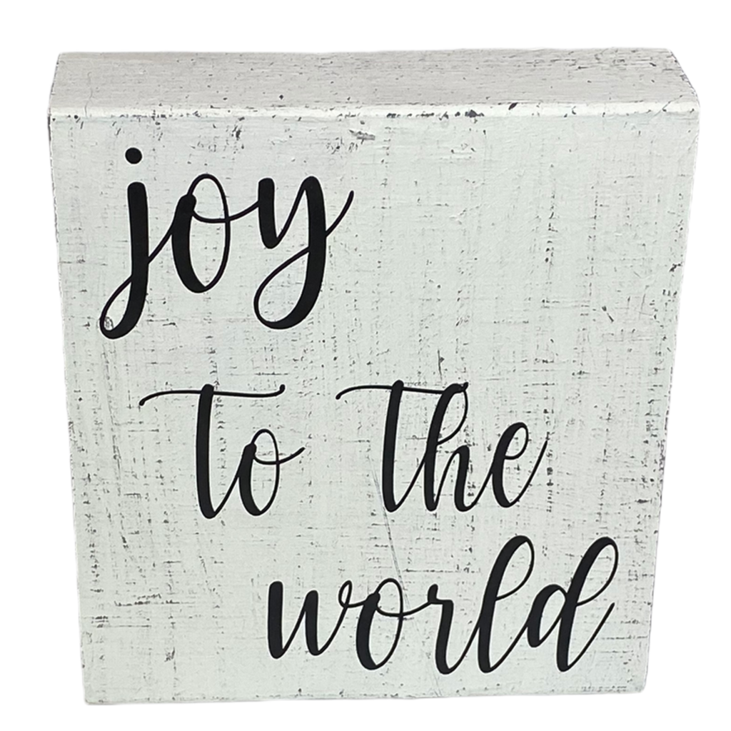 Joy To The World Wood Sign