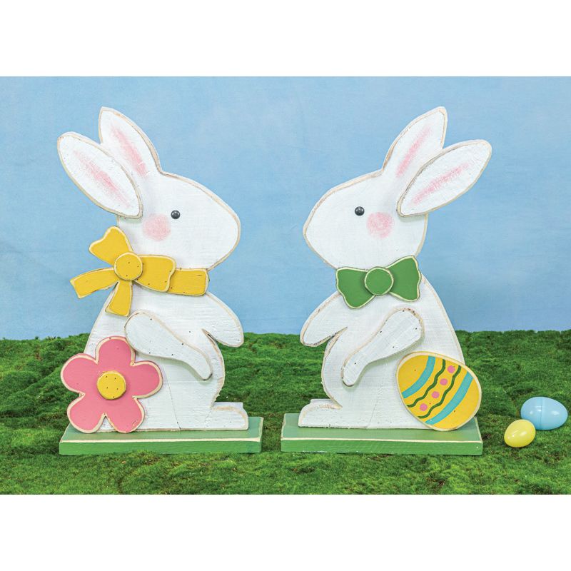 CHUNKY WOOD EASTER BUNNIES