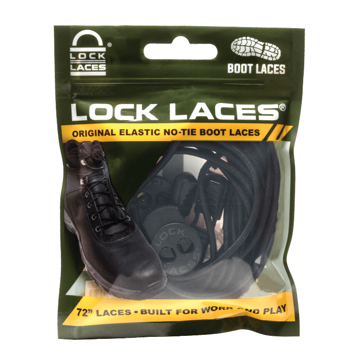 LOCK LACES - Black Boot