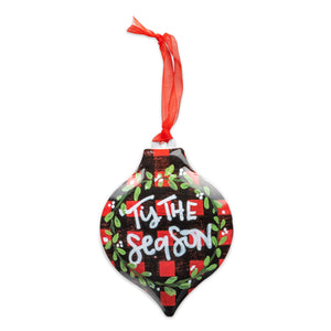 Christmas Metal Ornament Teardrop