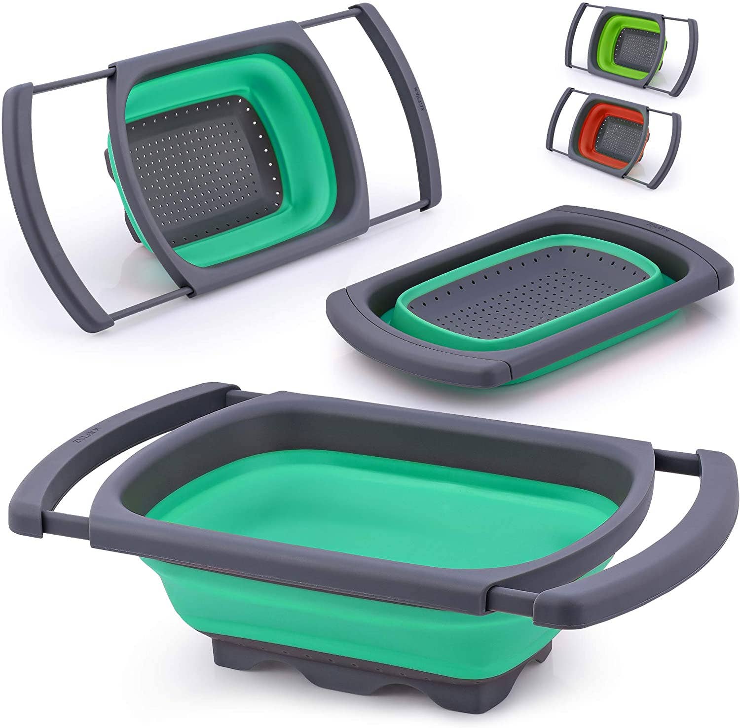 Collapsible Colander With Extendable Handles – Steel Grace