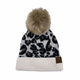 C.C. Beanie with Faux Fur Pom Collection - See Colors