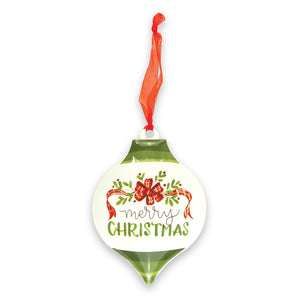 Christmas Metal Ornament Teardrop