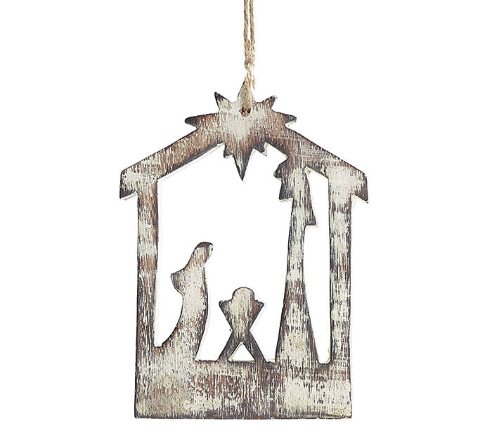 Ornament Wood Nativity