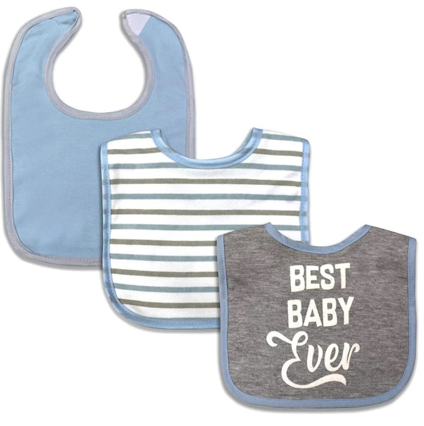 Modern Baby Drooler Bibs - 3 pack