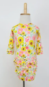 Sunflower Blooms Baby Gown