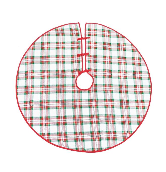 Carter Christmas Plaid Tree Skirt
