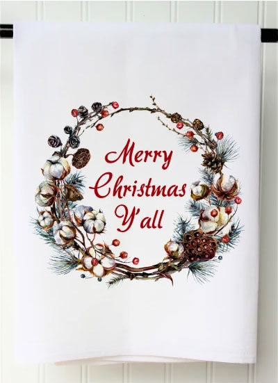 Christmas Flour Sack Tea Towels