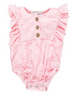 Denise Button Front Ruffle Romper