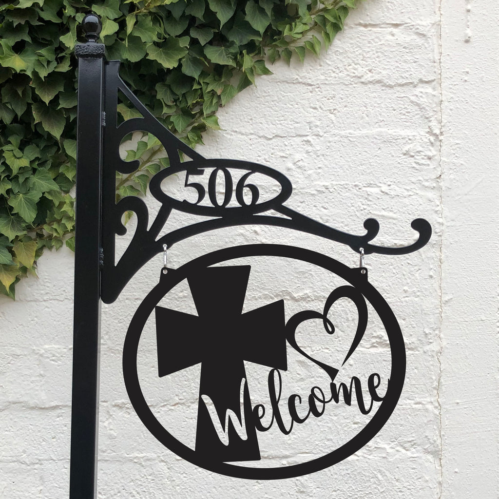 Welcome Cross and Heart  Interchangeable Metal Disc - Matarow