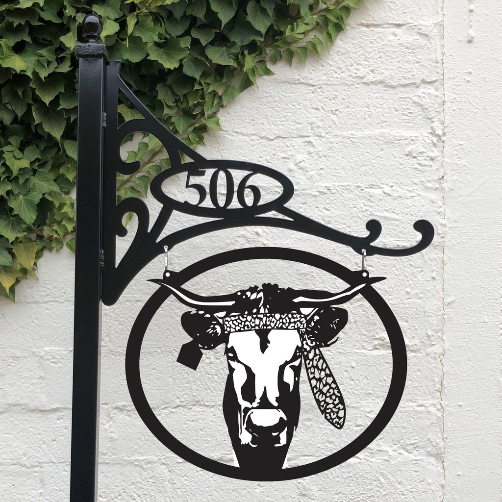 Longhorn with Headband Interchangeable Metal Disc - Matarow