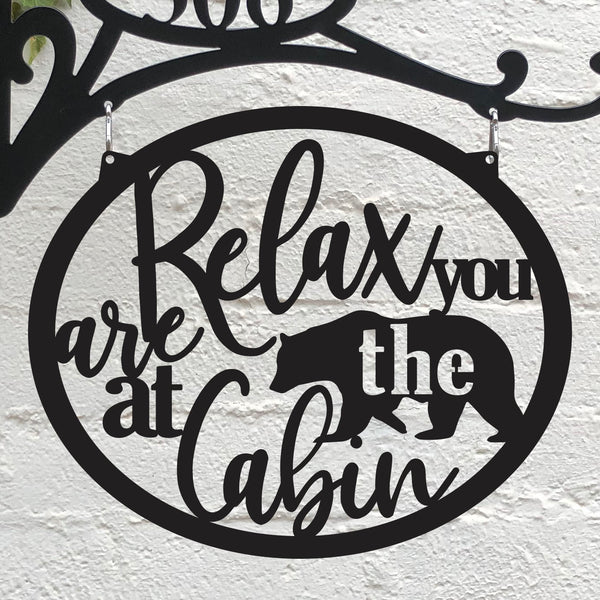 Relax You are at the Cabin Interchangeable Metal Disc - Matarow