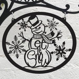 Snowman Let it Snow Interchangeable Metal Disc - Matarow