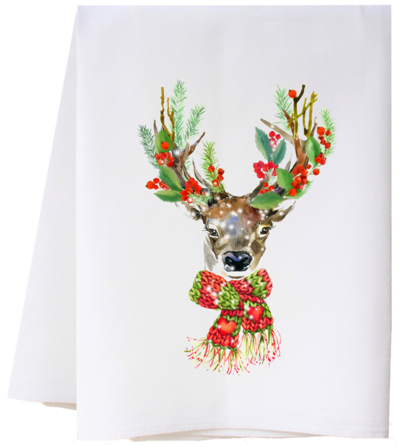 Christmas Flour Sack Tea Towels