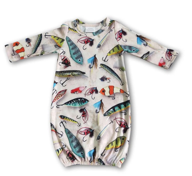 Long sleeve fish boy gown
