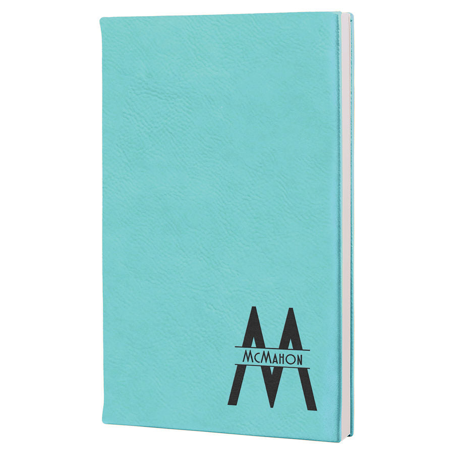 Laserable Leatherette Journal - 5 1/4" x 8 1/4"