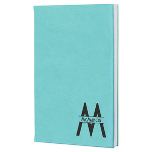 Laserable Leatherette Journal - 5 1/4" x 8 1/4"