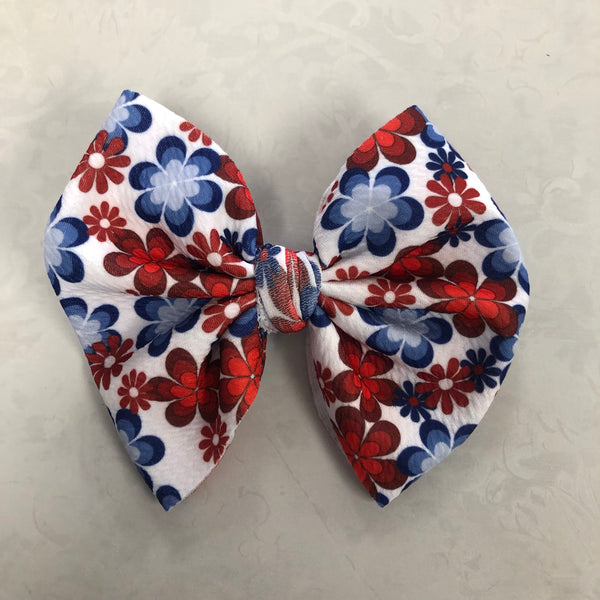 Fourth Of July Bow Clip