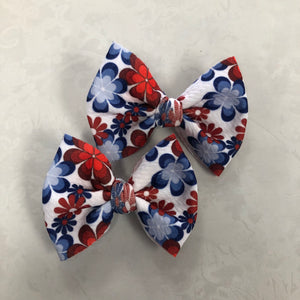 Fourth Of July Piggy Bows