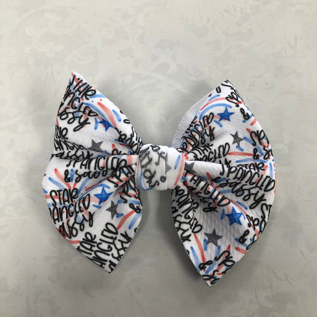 Fourth Of July Bow Clip