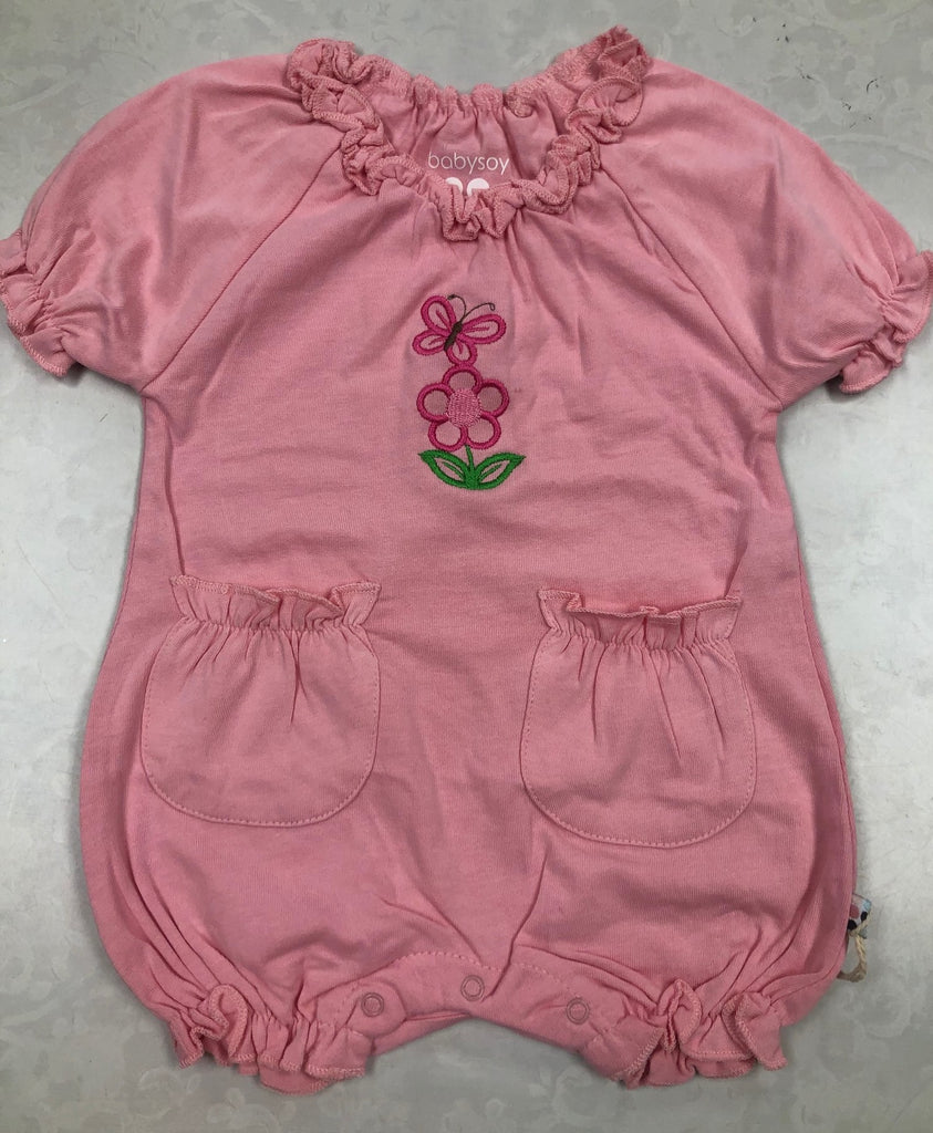 Flower and Butterfly Bubble Romper