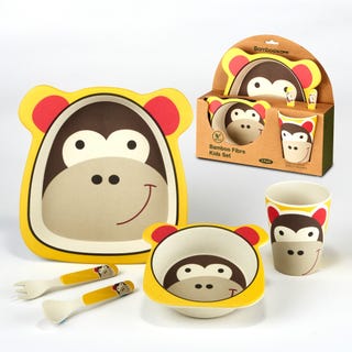 Bamboo 5 pc Childrens Dinnerware Set - Matarow