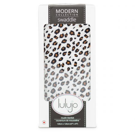 Lulujo Leopard Bamboo Swaddle