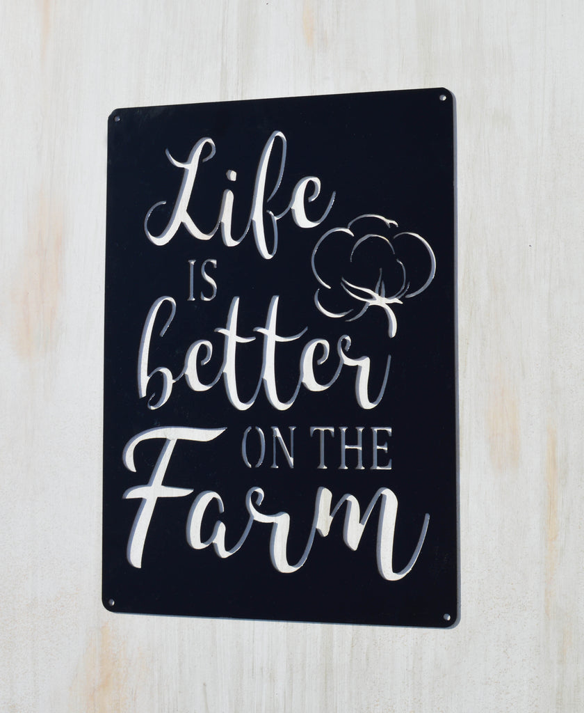 Life Is Better on the Farm Wall Art - Matarow